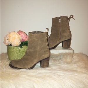 Bos. & Co. Barlow Waterproof Suede Bootie- Taupe